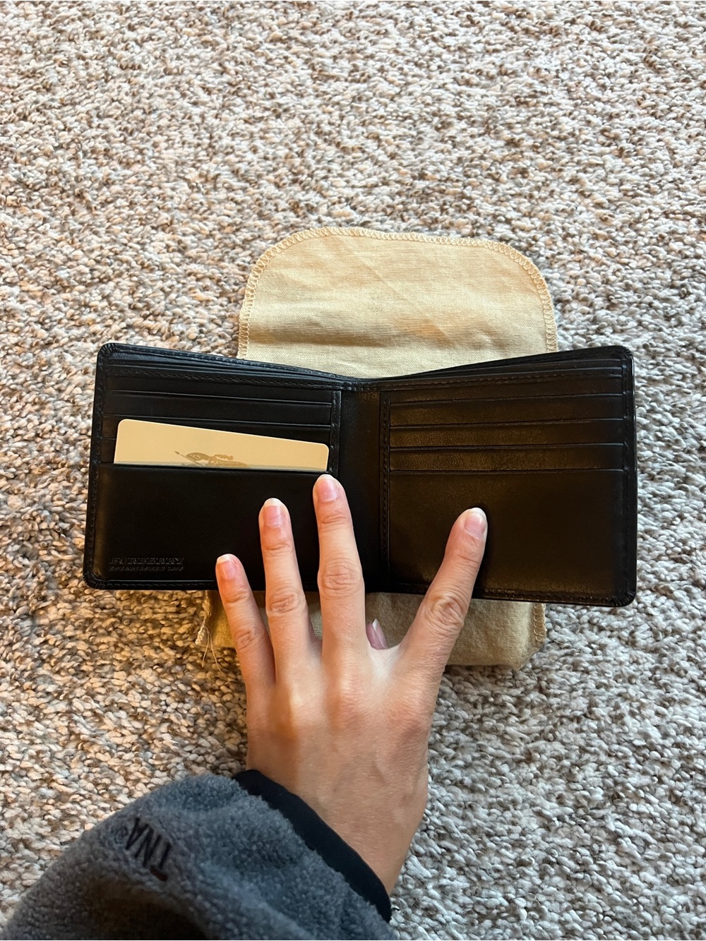 NWOT Men’s Burberry black check wallet - Picture 3 of 8